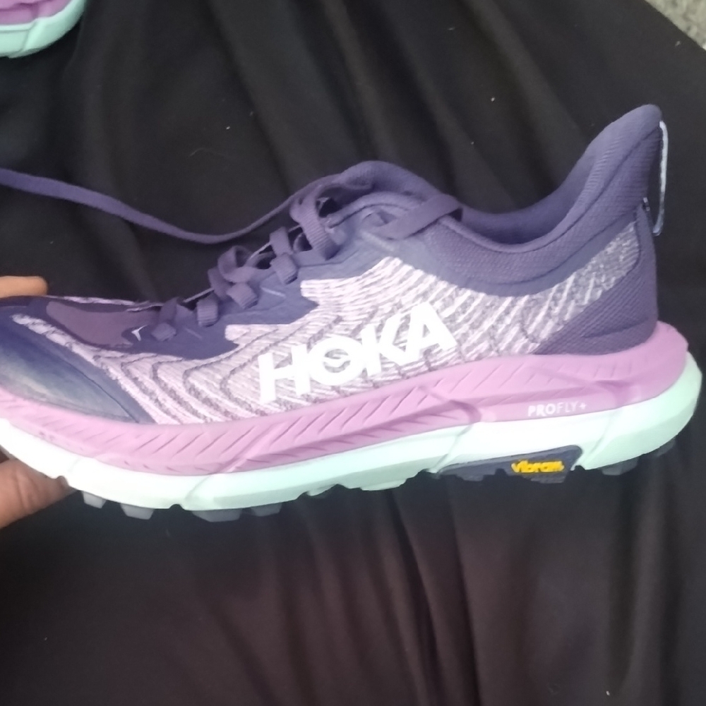 Hoka Women's Violet and Mint Athletic Shoes
